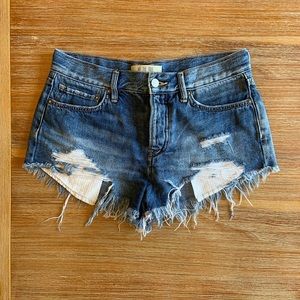Free people loving good vibrations shorts 25